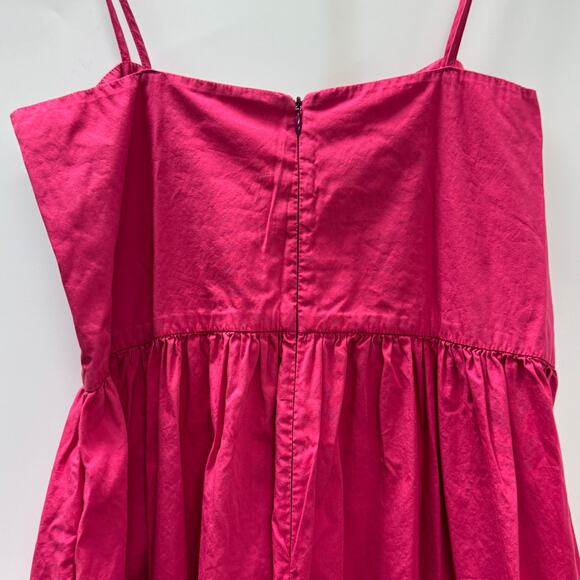 Toit Volant Bandeau Tier Ruffle Dress in Popstar Fuschia Sz XS/S - Picture 6 of 10